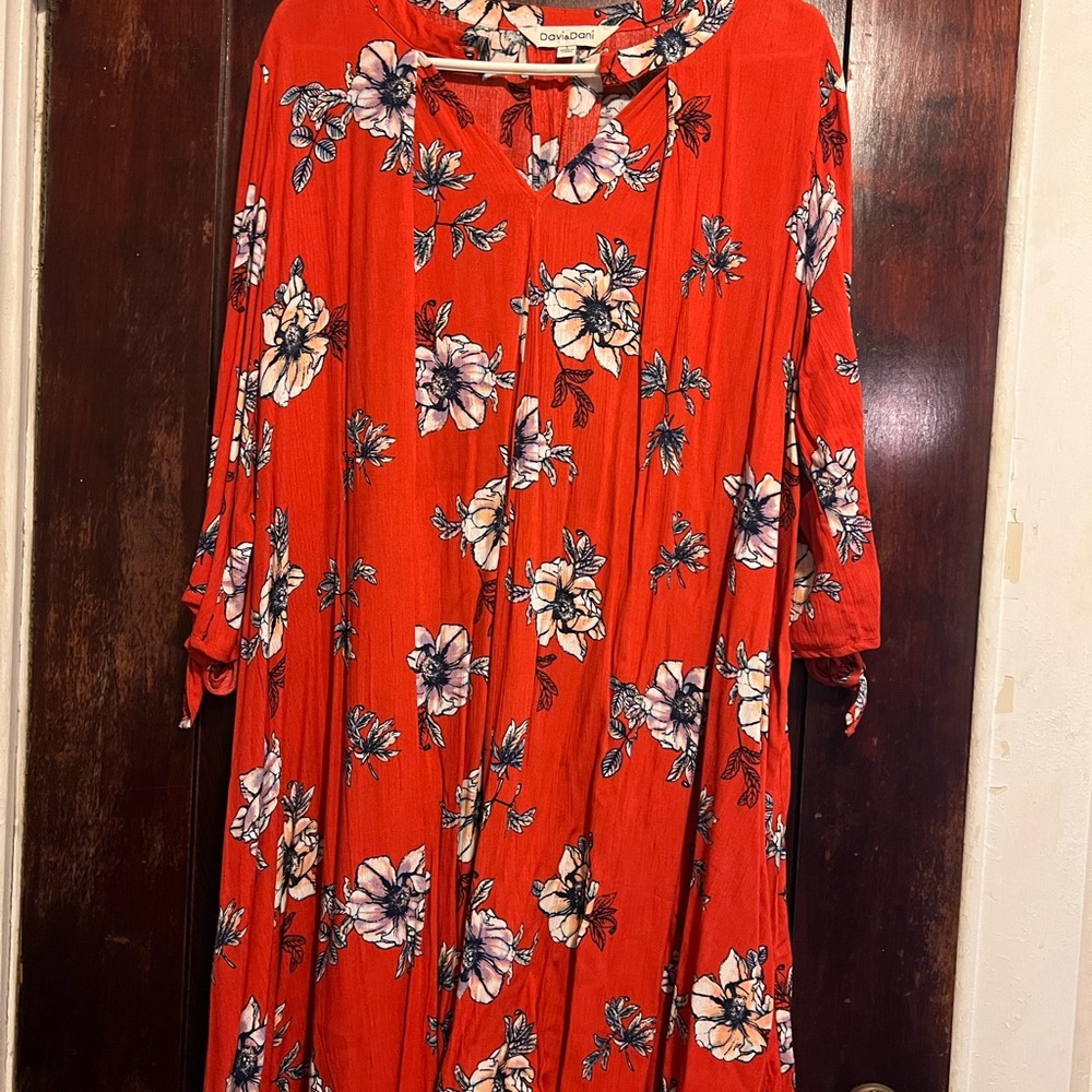 Long Sleeve Burnt Orange Dress